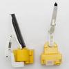 Helmet Lens Wiping Unit with Plastic Housing, Two Push Controls and Built-In Warning Light for Rainy Road Travel