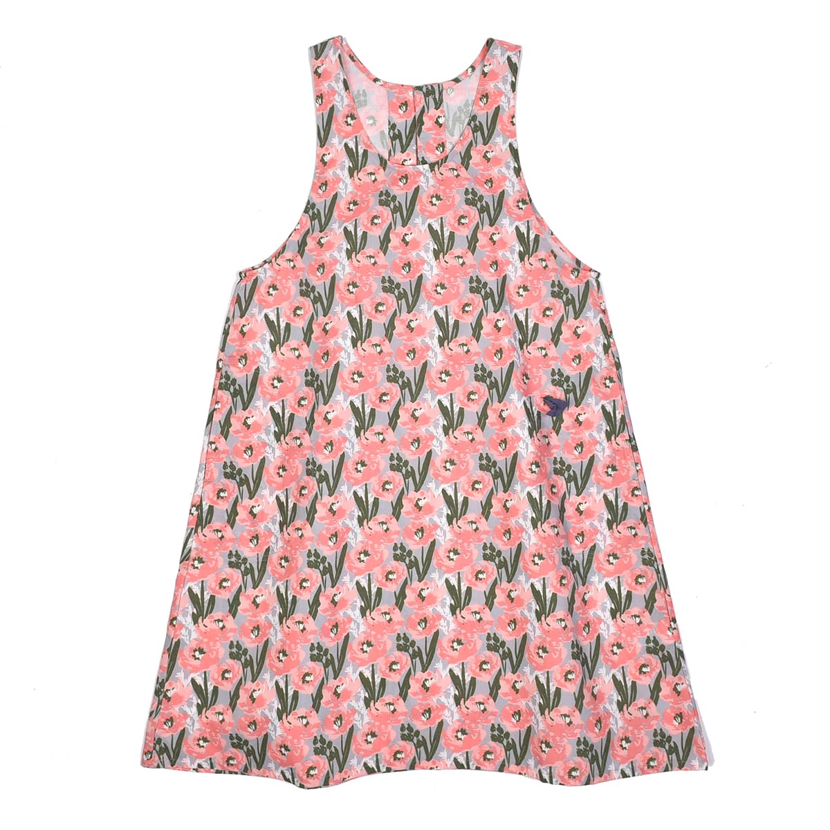 

Apron Floral Print Apron 247074 Pink [Kusuguru Japan] A-Line M-L розовый