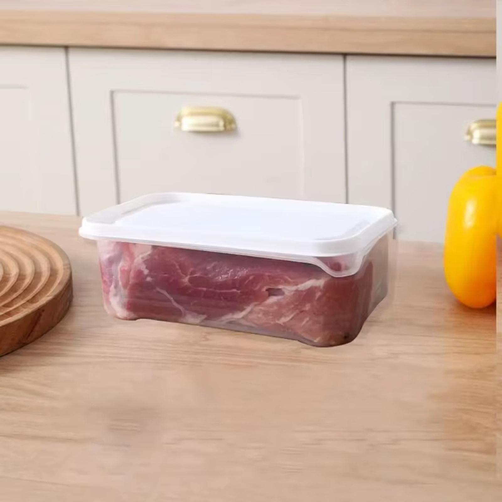 Microwave Safe Food Storage Containers, Fridge & Freezer Organizer, Airtight Food Grade Storage Box for Meat one size
