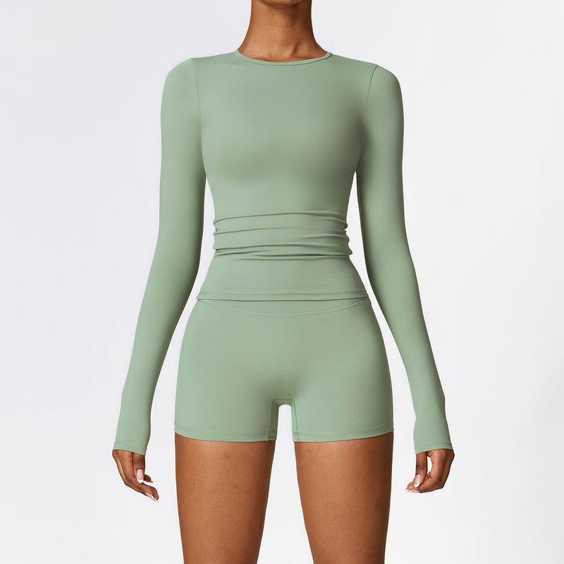 Guangzhou Zechuang Clothing Co., Ltd. European and American Tight Sanding Yoga Suit Quick-Drying Workout Clothes Winter Outdoor