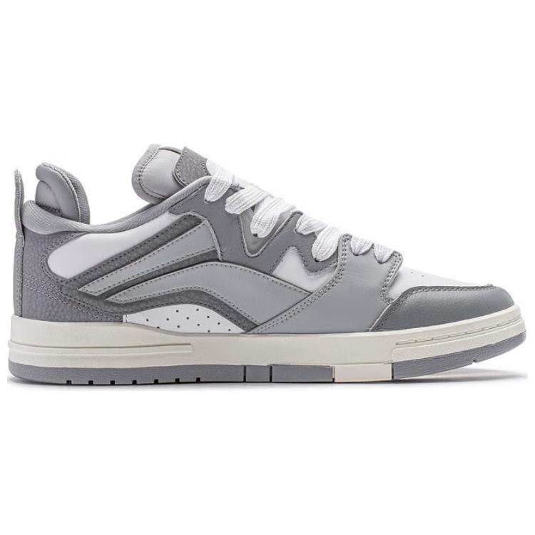Li Ning Wave PRO Slip Resistant, Abrasion Resistant, Lightweight Skateboard Shoes Men's Gray AECU005-2
