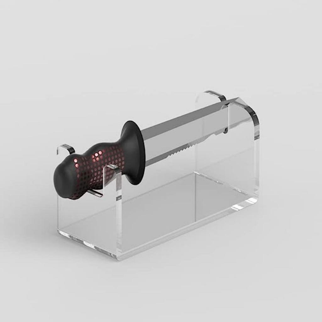 Clear Acrylic Knives Display Stand Cutter Collection Transparent Decorative Rack for Home Kitchen Restaurant Exhibition
