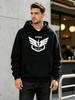 2026 New Unisex Casual Versatile Style Fashion Sports Hoodie with  "Thunder Strike" Lightning Wingspan Design Print - Casual Pullover with Kangaroo Po
