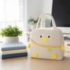 Insulated Lunch Bag with Zipper Closure and Handle Cartoon Design Portable Food Storage Bag for Work School Picnic