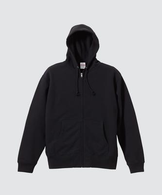 10Oz Sweat Zip-Up_Black