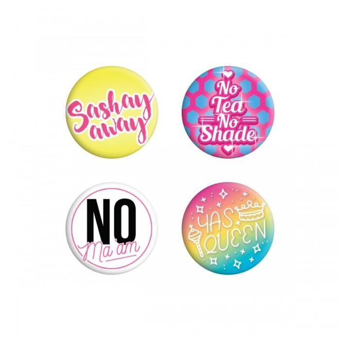 Grindstore Sashay Away Badge Pack (Set Of 4)