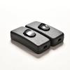 2 Pcs Ac 250V/125V 2A Black Plastic On/Off Button In Line Cord Switches
