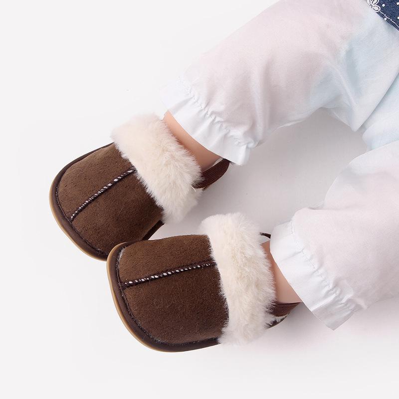 0-1 Year Old Baby Soft Sole Cotton Shoes for Autumn/Winter - Elastic Walking Shoes BC2345