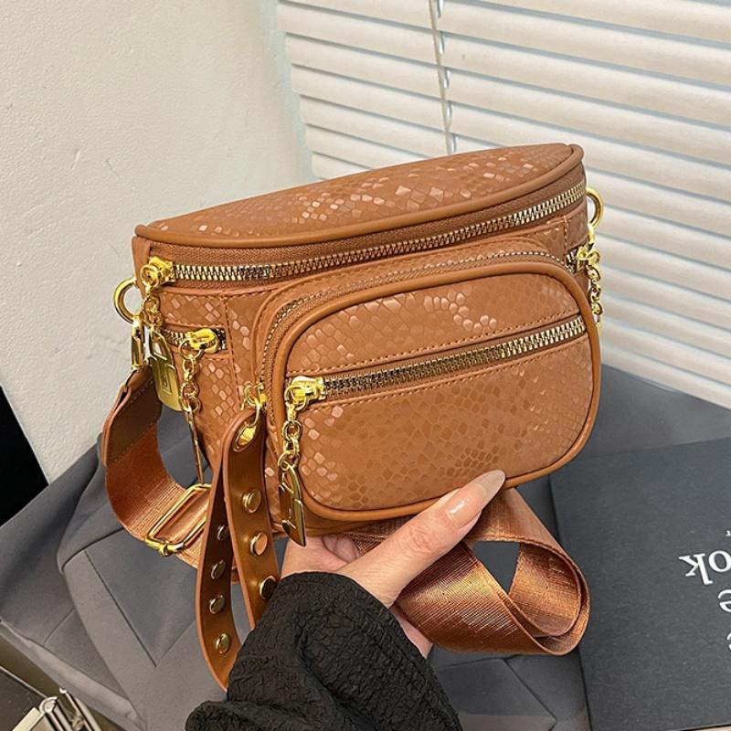 Ladies Luxury Bags Csw003 Women's Fashion Waist Bag Fanny Pack Large Capacity Phone Crossbody Bags For Chest Bags Rivet Belt Bag Waist Pack