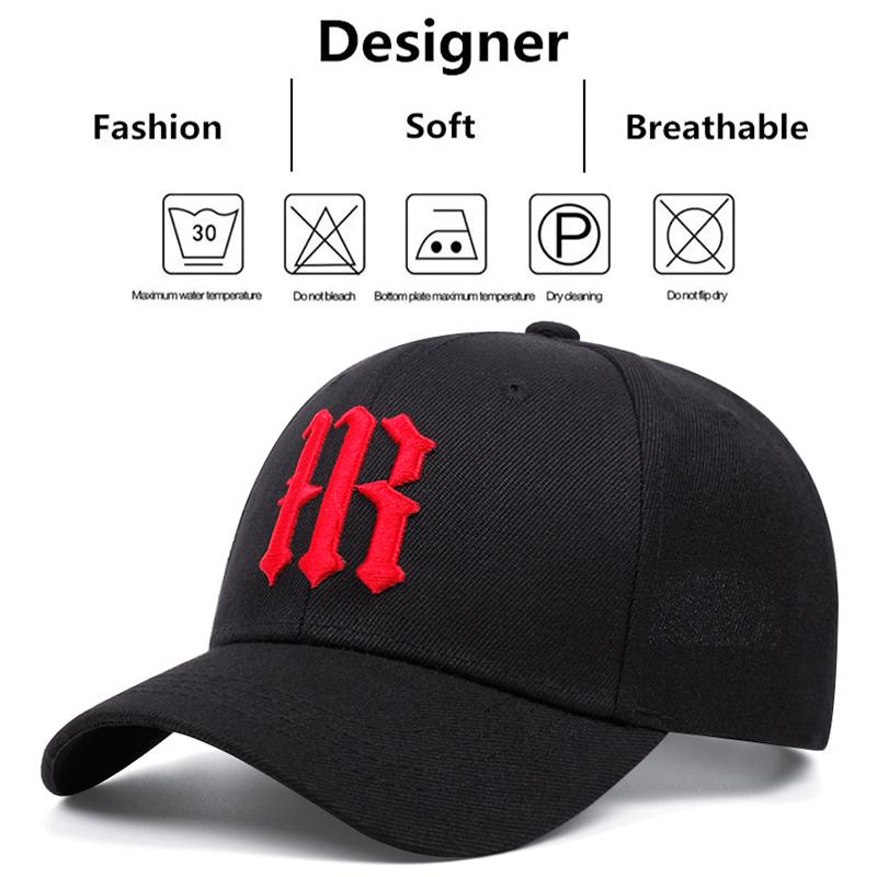 Fashion FB/LR Letter Embroidered Baseball cap Summer Adjustable Sunshade Cap Football Cap Street Dance Hip-hop Cowboy Hat