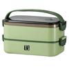 3 Compartments Lunch Storage Container Double Layer Food Container  For Camping