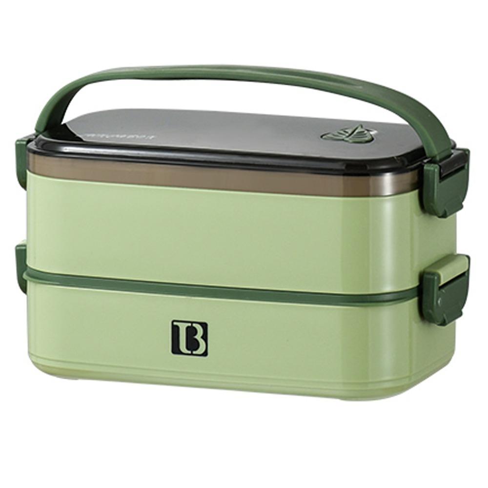 3 Compartments Lunch Storage Container Double Layer Food Container For Camping