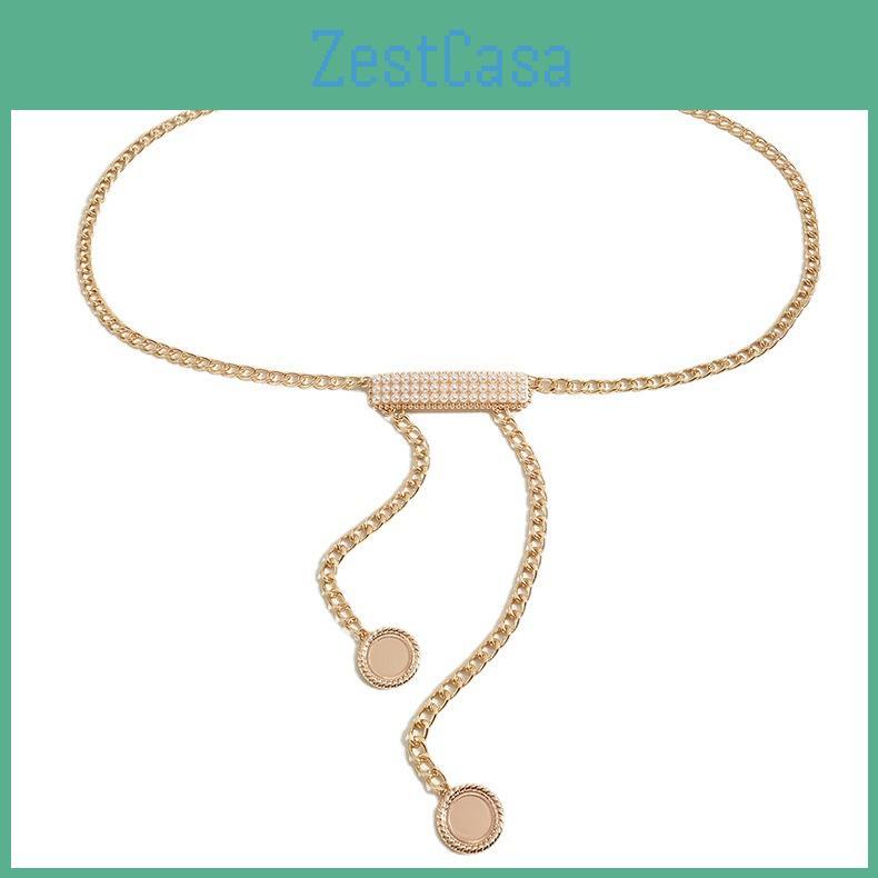 Chain Waist Metal Women With Pearl Buckle For Elegant Summer Outfits Winter