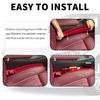 2PCS New Car Seat Gap Filler With 2 Storage Areas,Stylish Car Seat Gap Storage For Stabilizing Phone,Keys Wallet,Universal Car Seat Gap Filler