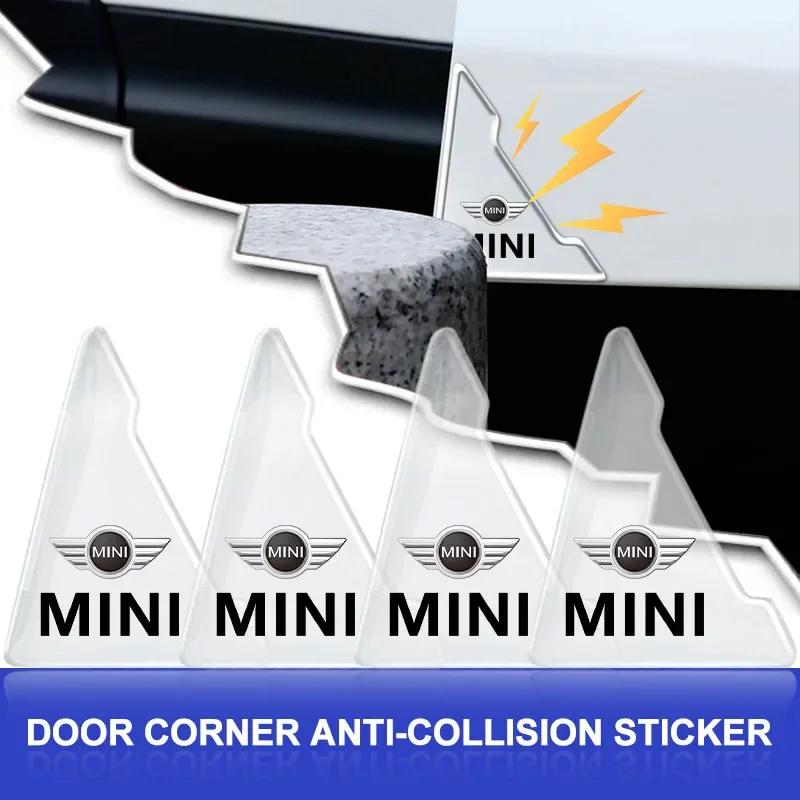 For Bmw Mini 2Pcs Transparent Car Door Corner Cover Anti-Scratch Protection Sticker For MINI F54 F55 F56 R56 R60 SONE Roadster C