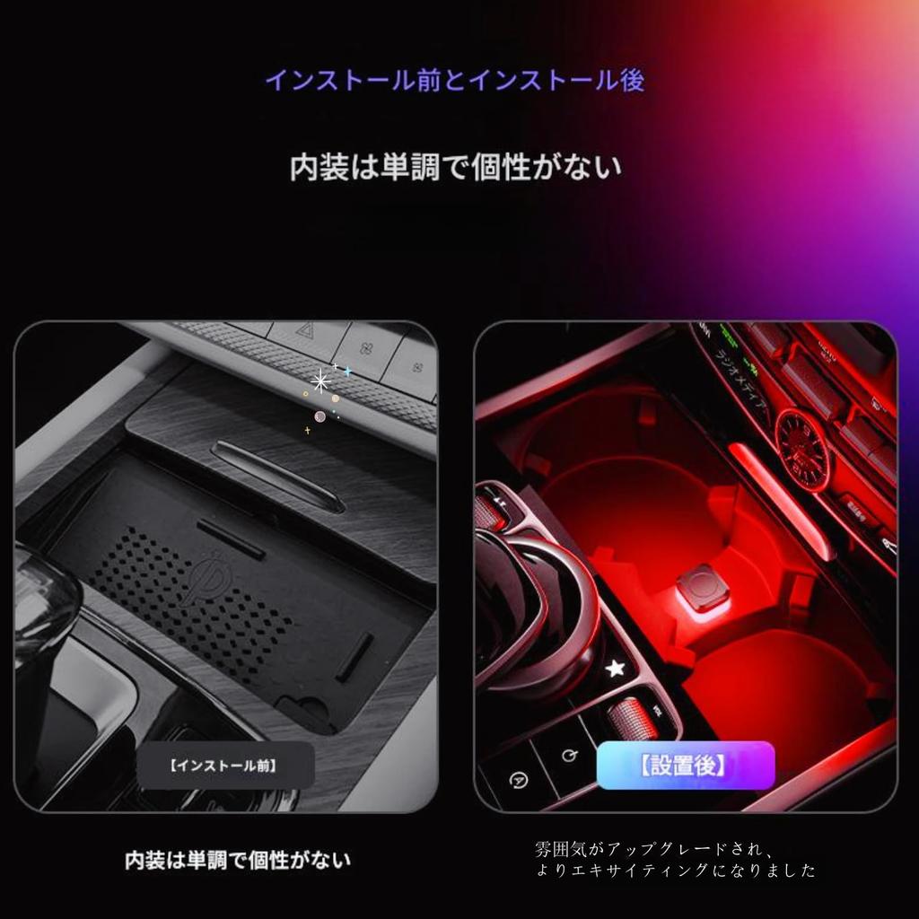 Skalak Car Decoration Light LED Ambient Light USB Mini Car Lighting Light (Blue)