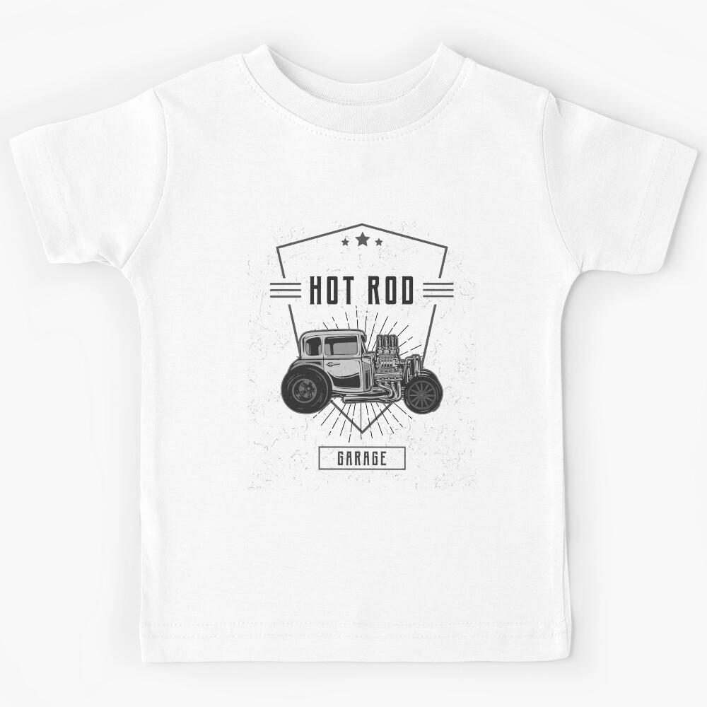 HOT ROD Garage Vintage Rat Style Car Kids T-Shirt 160