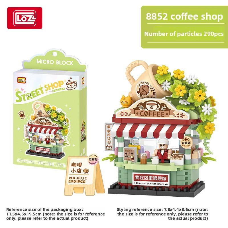 Coffee And Snack Shop Vending Car Assembled Model Ornament For Creative Kids And Diy Enthusiasts
