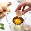 Stainless Steel Egg Divider White Yolk Separator, Effortless Separation Easy Clean Tool Divider, Curved Groove Sieve for Baking Family Kitchen Helper
