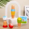 Wooden Ice Cream Shop Pretend Play & Cash Register Toy for Kids
