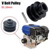 1Pcs Fits 20mm Bore Groove V Belt Pulley Double Groove ATV Go Kart Engines Accessory