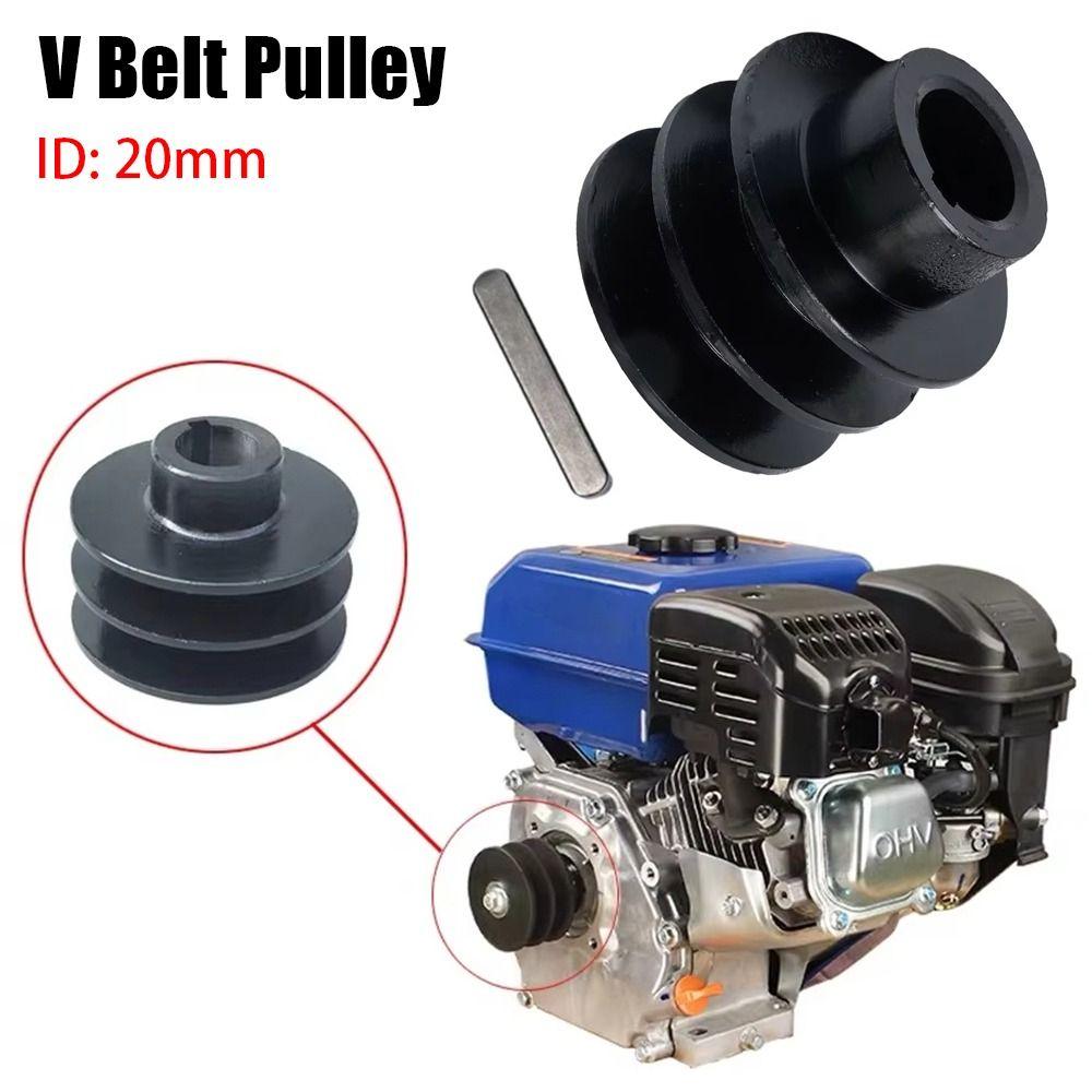 1Pcs Fits 20mm Bore Groove V Belt Pulley Double Groove ATV Go Kart Engines Accessory