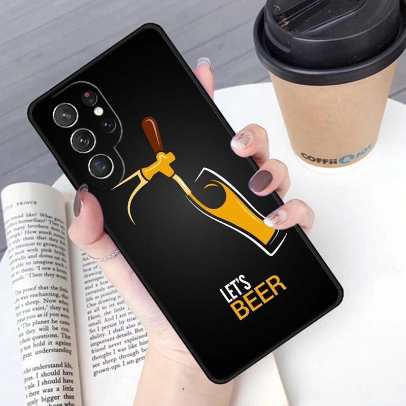 Alcohol Beers Drink Beer phone case Cover For Samsung Galaxy S24 S25 Ultra S21 S22 Ultra S10E Note 10 Plus Note 20 FE S23
