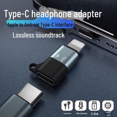 Compatible Apple Adapter: Wired Headset, Wireless Mic, OTG Charging, USB Flash Drive, Type-C Interface