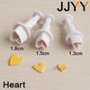 3Pcs Clay Mould Flip Candy DIY Oval Rhombus Love Heart Spring Press Mould Cake Pasta Buns Baking Tool