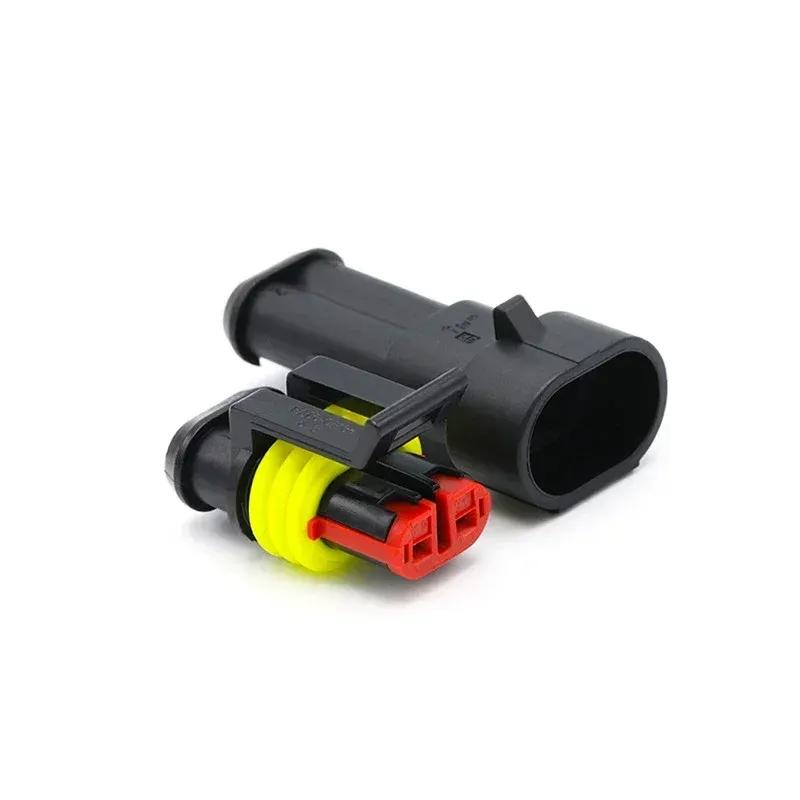 10 Sets Waterproof Connector - 1/2/3/4/5/6 Pin, 12A, IP68, for Automotive Electrical Wire, Truck/Car