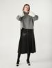 Pelimela New Cynthia Leather Pleated Skirt (Black)