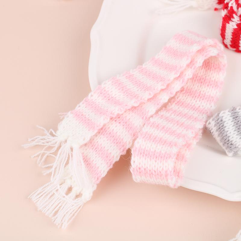 

1/6 Кукольный домик Миниатюрный вязаный шарф Украшение DIY Аксессуары для одежды кукол