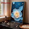 DIY Bud of A Flower Pearl Diamond Art Painting Kits for Adults and Beginners,fine View Sparkling Painting Craft Home Wall Decor Handmade Gift
