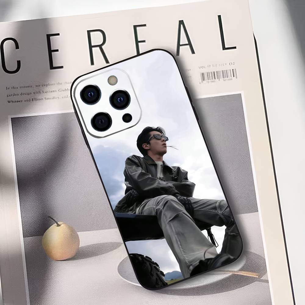 Wang Hedi Dylan Wang Actor Phone Case For IPhone 17,16,15,14,13,12,11,Plus,Pro,Max,Plus,XS,soft Case Black Silicone