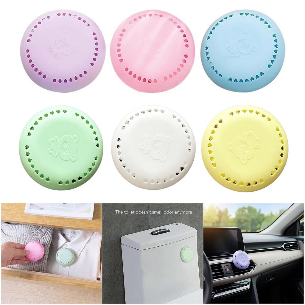 3 Pack Adhesive Air Freshener Discs for Bedroom Office Gym Bathroom Odor Neutralizer