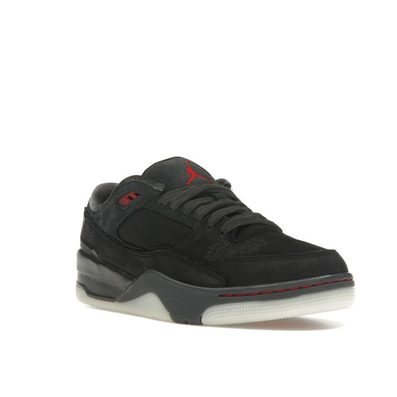 Air Jordan Who Decides War X  Jordan Flight Court The World Is Your Court - Black Women Sneakers Varsity-Red Off-Noir Muslin HQ2958-006
