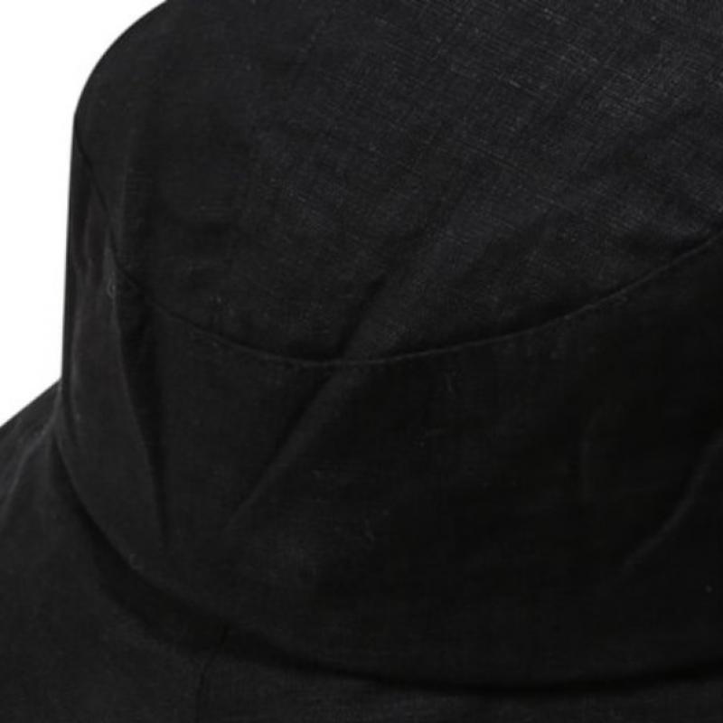 Daks Women S Black Check contraSt Linen Floppy Hat Dche6e122bk