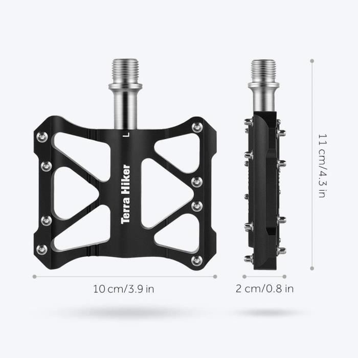 Mountain Bike Pedals - Flat Pedals - Aluminum Alloy - Lightweight - Robust