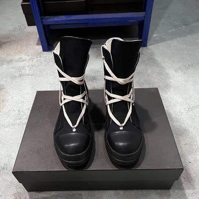 Ro Luksus Sneakers Sort Lærred Høj Top Sko Afslappede Sko Herrestøvler Klassisk Design Snørebånd Lynlås Dame Sneaker Ankelstøvle