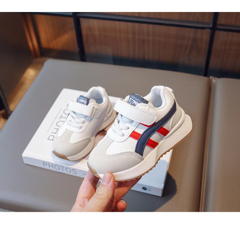 Autumn New Arrivals Children's Sneakers, White Shoes for Boys & Baby Girls, Anti-slip Color-Blocking Casual Running Shoes.