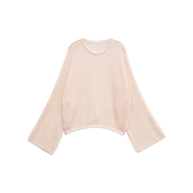 Zaprha 2025 Summer New Western Style Commuter Casual All-matching Loose Round Neck Long Sleeve Knit 5755049