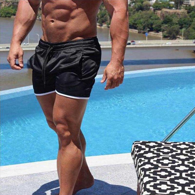 Crazy Muscle Men's Shorts Sports Fitness Running Outdoor Breathable Speed Drying Beach Shorts