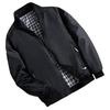 Winter Coat Solid Color Cardigan Turn-down Collar Windproof Men Jacket for Outdoor