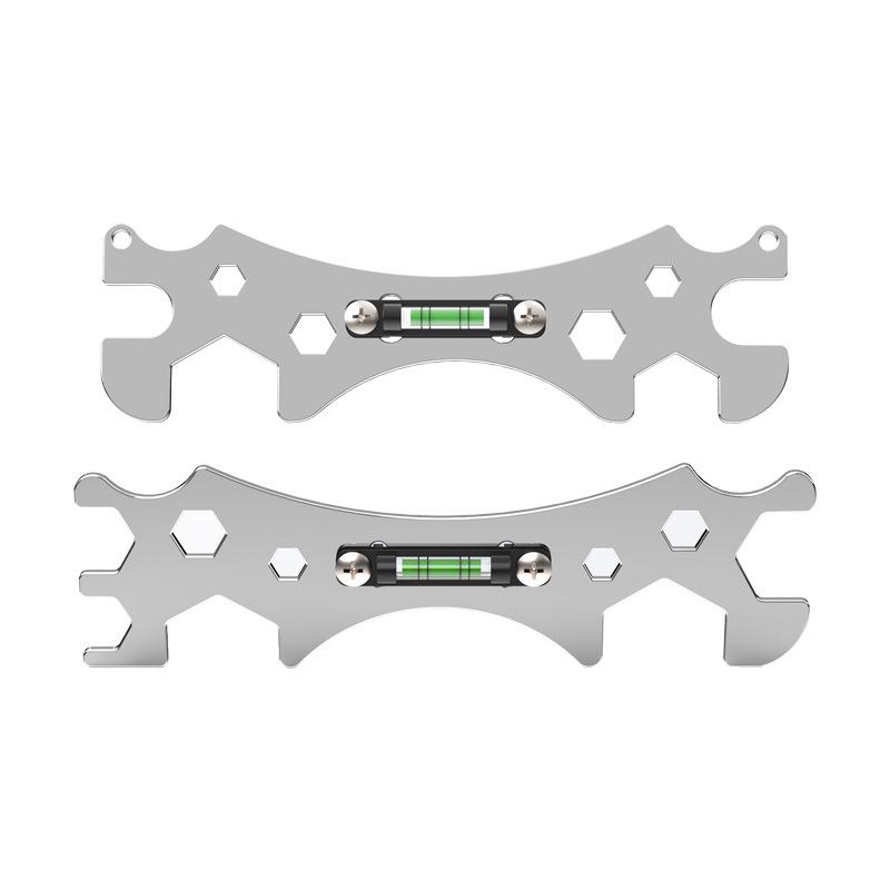 Hexagonal Bent Foot Shower Wrench & Level Kit