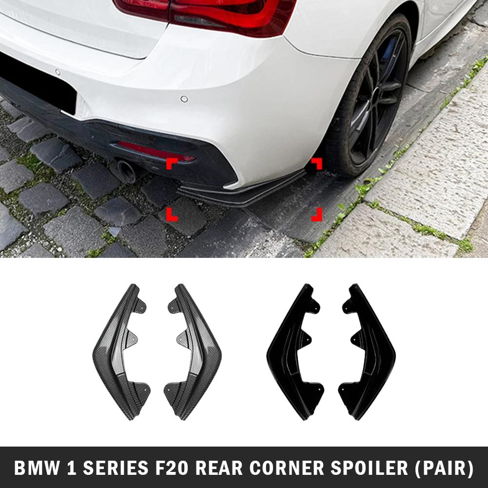 2Pcs Car Rear Bumper Side Splitters Side Diffuser Exhaust Trim For BMW F20 1 Series 118i 120d 120i 125i M Pack 2015-2019 LCI