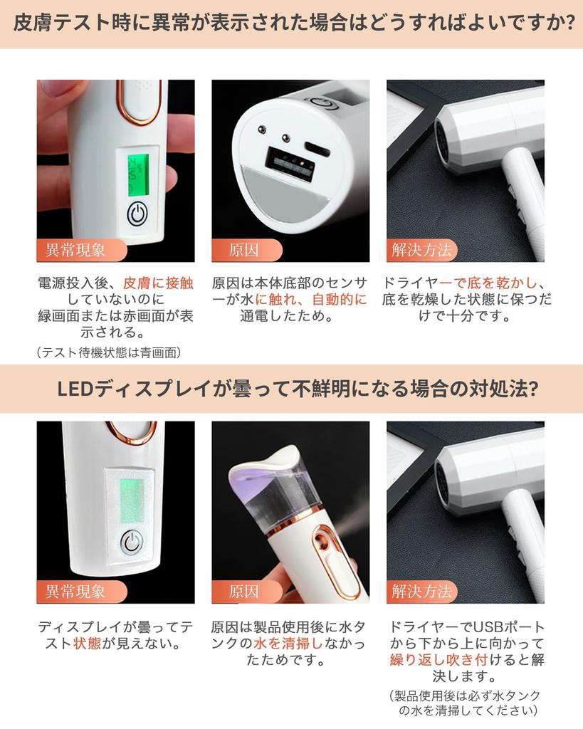 Facial Steamer, Handheld Mist, 38ml Large Capacity Tank, Skincare, Pore Care, Moisturizing, Dryness Prevention, Compact, Beautiful Skin, USB Charging,