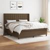 3131764 vidaXL Divan Bed with Mattress Dark Brown 160x200 Cm
