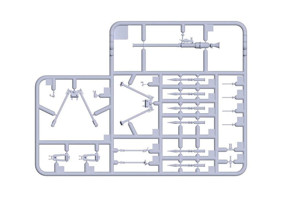 AK Interactive 1/35 Scale Soviet Infantry Support Weapon DShKM & SPG-9 Set Plastic Model Kit AK35005