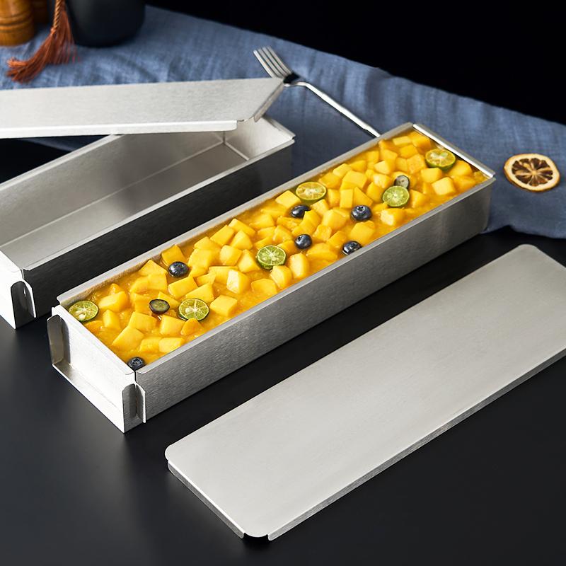 Tiramisu Muffin Pan Stainless Steel Cheesecake Pan Baking Mould Rectangle Cake Pan For Birthday Cake Cake Bread Chiffon Tiramisu
