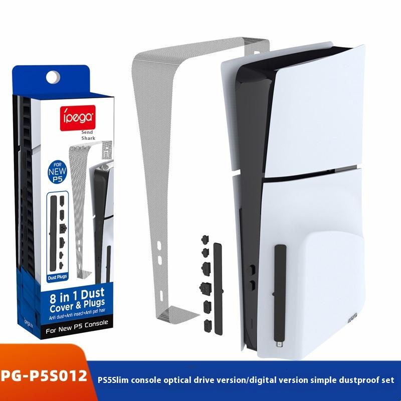 8Pcs/Set Side Anti-Dust Mesh Pvc+Silicone Dustproof Net With Dust Plugs For Ps 5 Slim Disc Digital Edition For Ps5 Slim Console